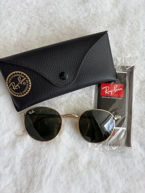 Ray-Ban Icons 50mm Round Metal Sunglasses